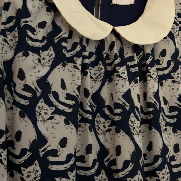 Anthropologie Cat Pattern Dress - Picture 6 of 16